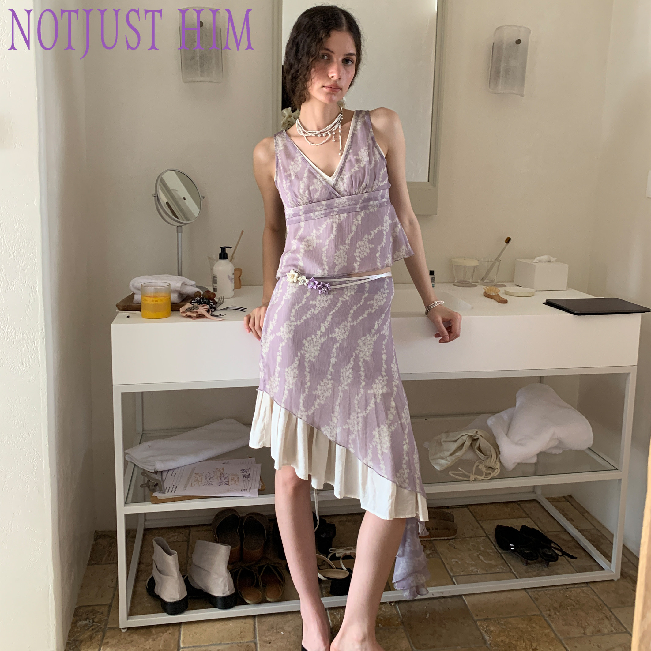 紫色梦幻| 花筏NOTJUSTHIM《Lavender》雪纺套装✨?-其它制服-淘宝好物网