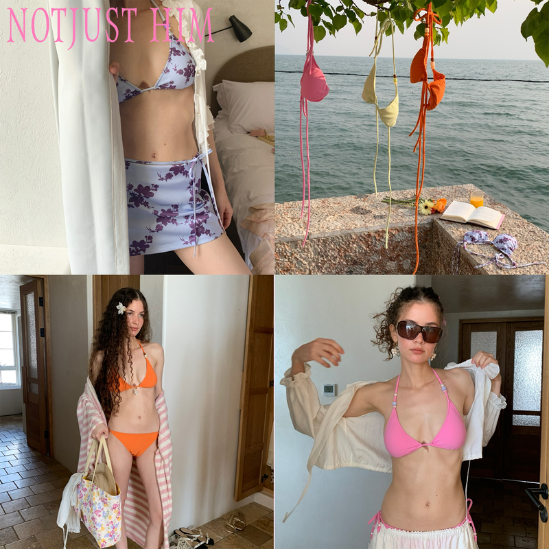 Flower Raft Notjusthim "Joy Island" Bikini Bra Camisole Multi-Color Versatile Flower Raft Notjusthim "Joy Island" Bikini Bra Camisole Multi-Color Versatile
