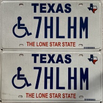 US license plate TexasTX Texas 7HLHM Texas license plate props retro foreign exterior decoration collection