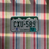 US motorcycle card Coloradoo CO Colorado CXU589 State of foreign Shepherd view props Harley