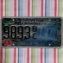 US license plate Kentucky Kentucky 9893BC collection antique fun highway culture bar decoration