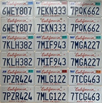 American license plate California California old license plate props retro collection decorative mural foreign Wrangler