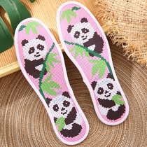  Cross-stitch insole pure cotton semi-finished products 6 layers of precision printing pinholes sweat-absorbing deodorant health care full 6 pairs