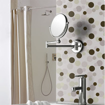 Contemporary German Beauty Mirror LED bathroom wall-mounted a make-up mirror folding mirror toilet scaling double-sided 3 times magnifying glass