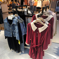 Clothing store display rack shelf Floor-standing double-sided positive side clothes hanger Childrens clothing hanger display rack creative