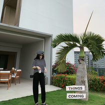 DORACTR high-end paper Man series lazy pants artist skirt worsted cashmere silk wool