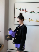 DORACTR Japanese imported Tweed chan * l same factory fabric classic The little black jacket