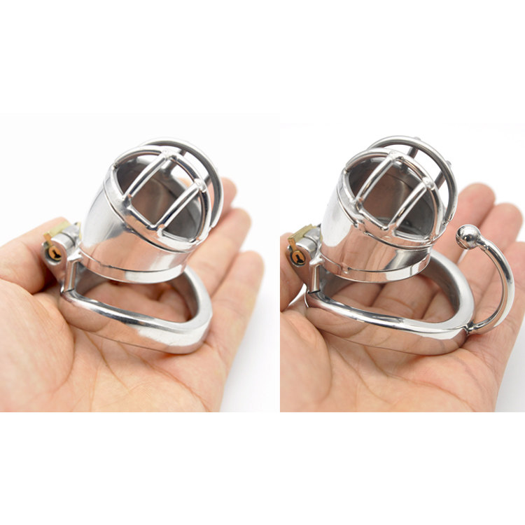 Prisoner bird ultra short male with 304 stainless steel chastity lock chastity pants penis lock cage with lock CB6000S