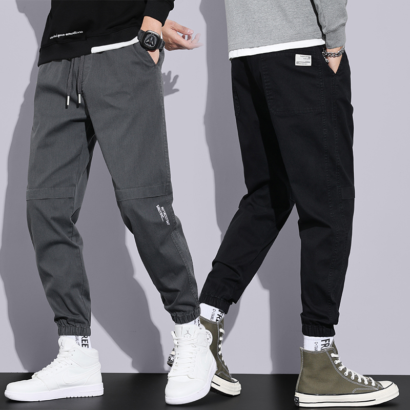 Autumn casual trousers men's loose beamed feet Harem work pants 2022 new trendy brand sweatpants teenagers