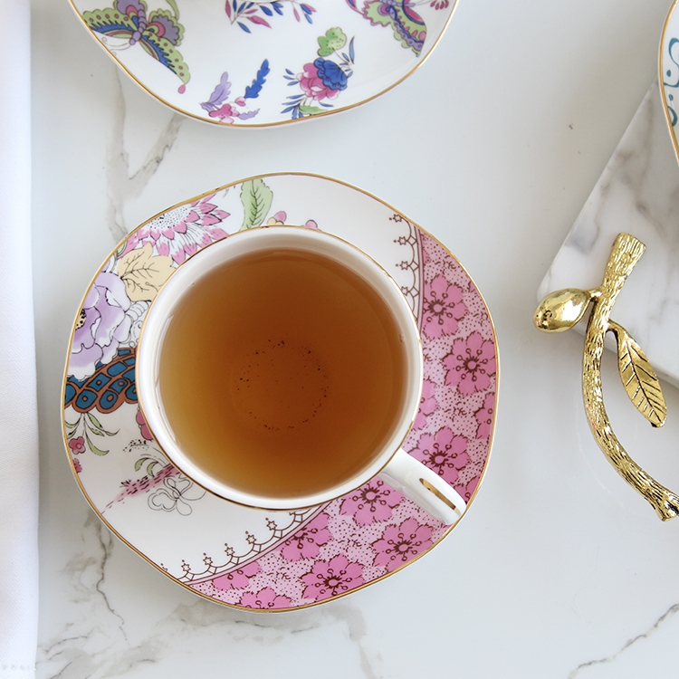 Qiao mu points ou ceramic English afternoon tea sets of ipads China coffee cups and saucers rural retro black tea cup