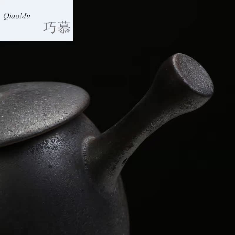 Qiao MuYin pot dry mercifully suit of black spot zen tea tea tray was kung fu tea set ceramic cups of a complete set of gift box