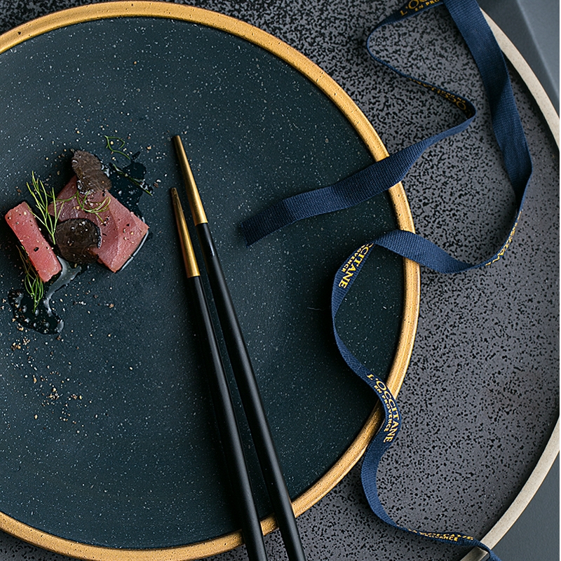 Qiao mu DY Nordic ceramics steak plate breakfast tray plates dessert plate creative home paint jewelry set