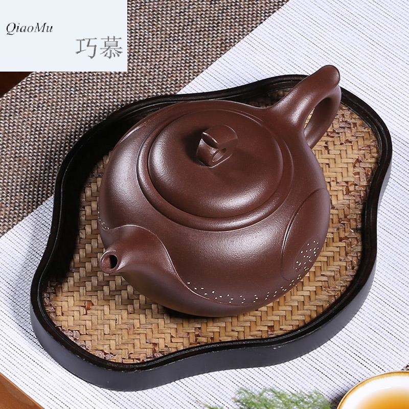 Qiao mu HM 【 】 yixing famous pure manual authentic it undressed ore purple clay spray pot teapot tea package