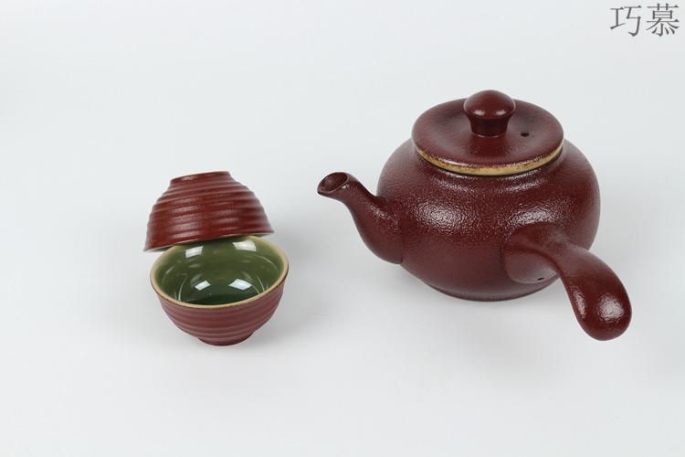 Qiao mu coarse pottery warm wine pot hot hot hip tea stove cooking wine pot liquor wine yellow rice wine hip flask half jins of set temperature