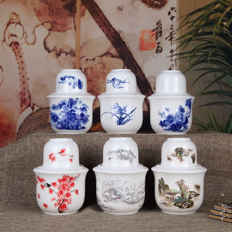 Qiao mu CMK jingdezhen ceramic wine wine pot temperature hot hip Japanese household cleaning temperature wine pot liquor yellow rice wine