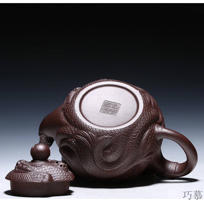 Qiao mu YM yixing ores are it by the pure manual teapot tea purple clay forceful, Kowloon