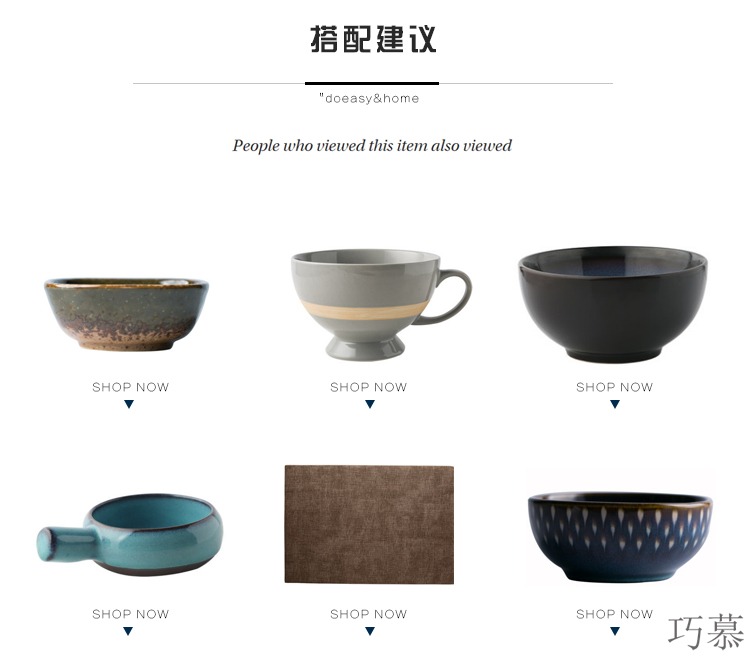 Qiao mu Europe type high temperature resistant dessert to use creative snack bowl of restoring ancient ways of household ceramic baking bowl of soup bowl pudding cup