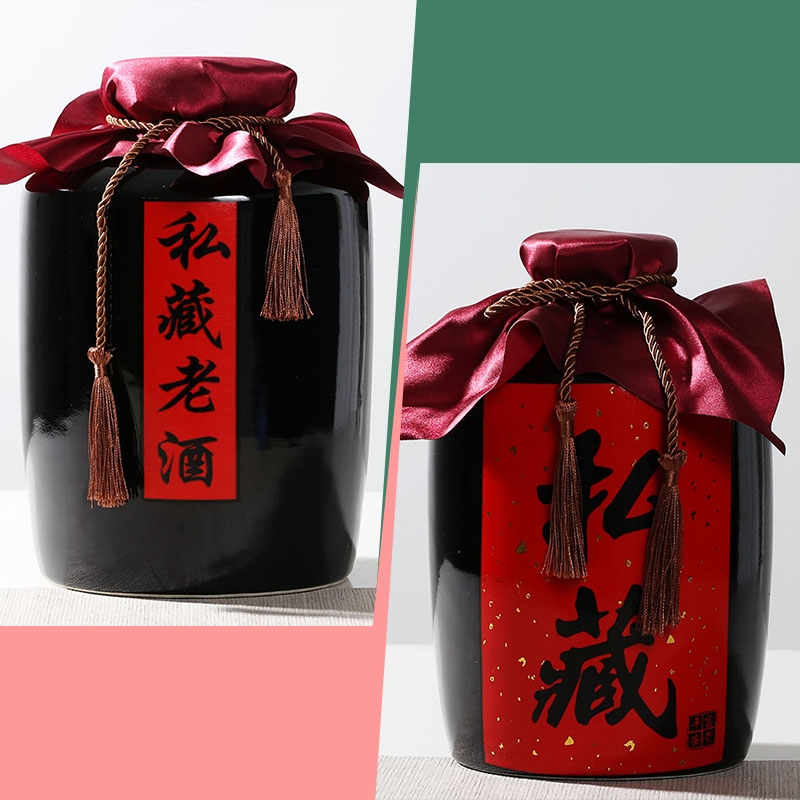 Longed for jingdezhen ceramic jars with hip seal storage small beer bottles and as cans vintage wine 1/2/3/5/10