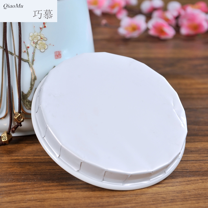 Qiao mu jingdezhen ceramic seal storage tank caddy fixings large yards ginseng pilose antler receive moistureproof insect - resistant large