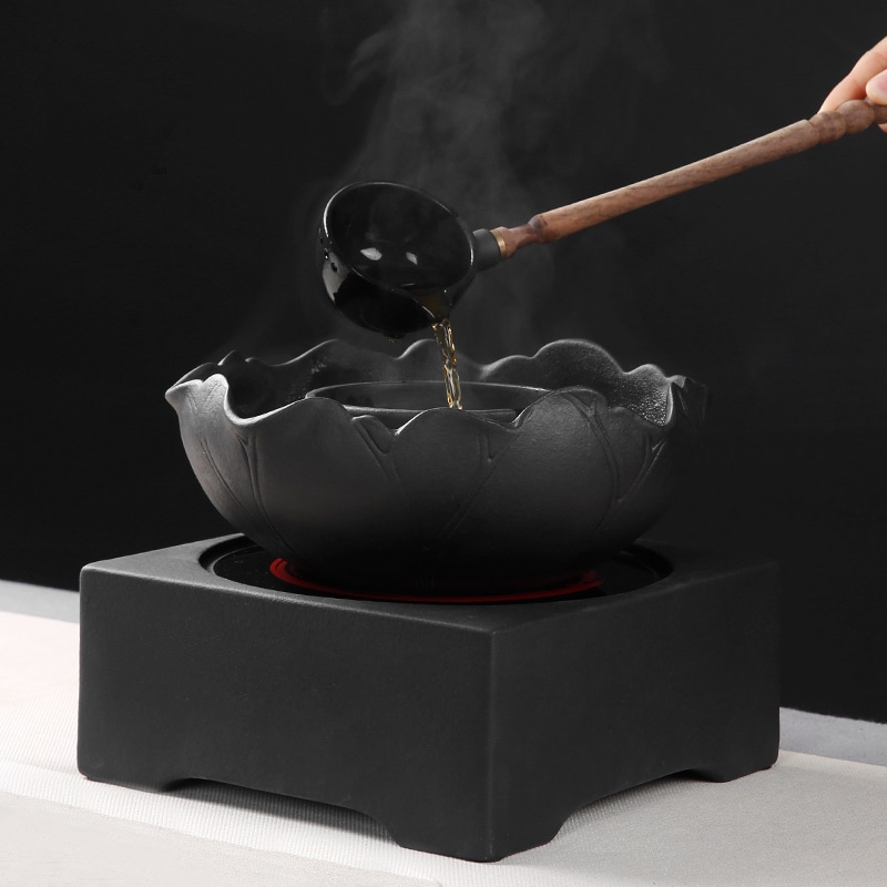 Qiao mu lava rock - cook kung fu tea machine electricity TaoLu household black tea pu - erh tea temperature curing pot bowl suit
