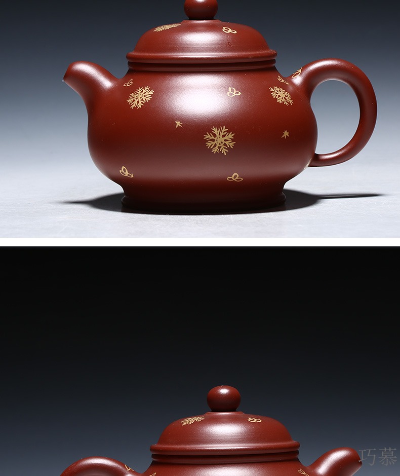 Qiao mu YM yixing undressed ore ceramic tea pot - famous pure checking pot of kung fu tea set dahongpao pot pan