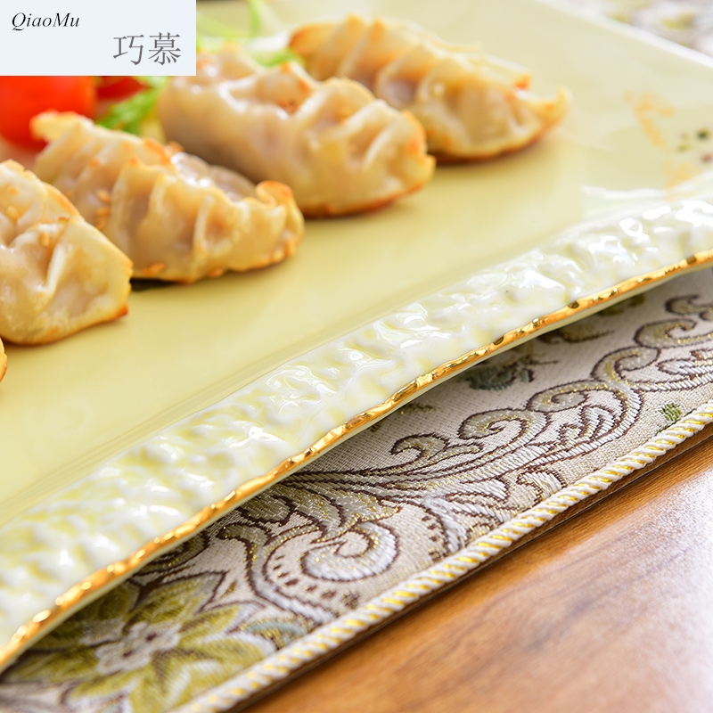 For European water dumpling dish ceramic tableware home opportunely up phnom penh with vinegar dip a plate