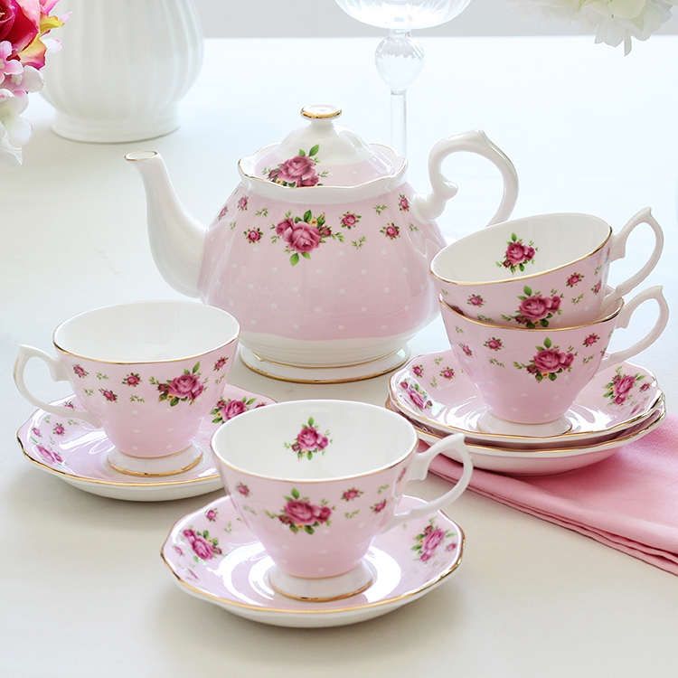 Qiao longed for some English afternoon tea ipads China coffee cups and saucers European ceramic coffee set tea service of tea cup set
