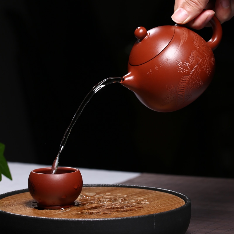 Qiao mu YM yixing ores are it by the pure manual teapot household utensils dahongpao dragon egg