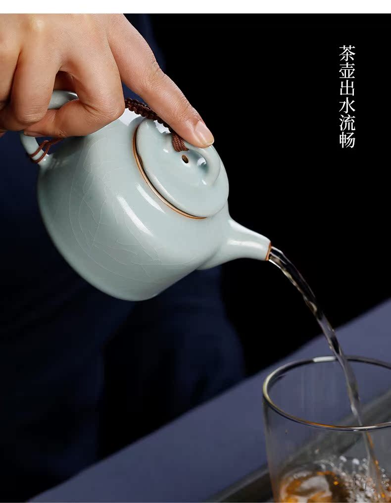 Qiao mu PMZ day cyan porcelain small teapot kung fu tea set your up on single pot can keep checking ceramic