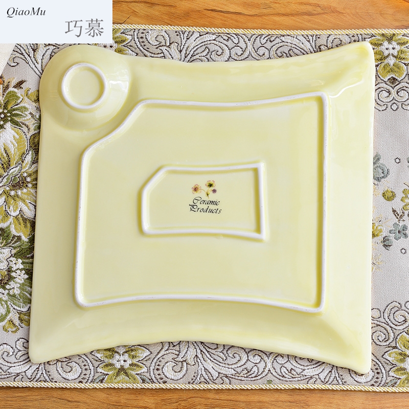 For European water dumpling dish ceramic tableware home opportunely up phnom penh with vinegar dip a plate