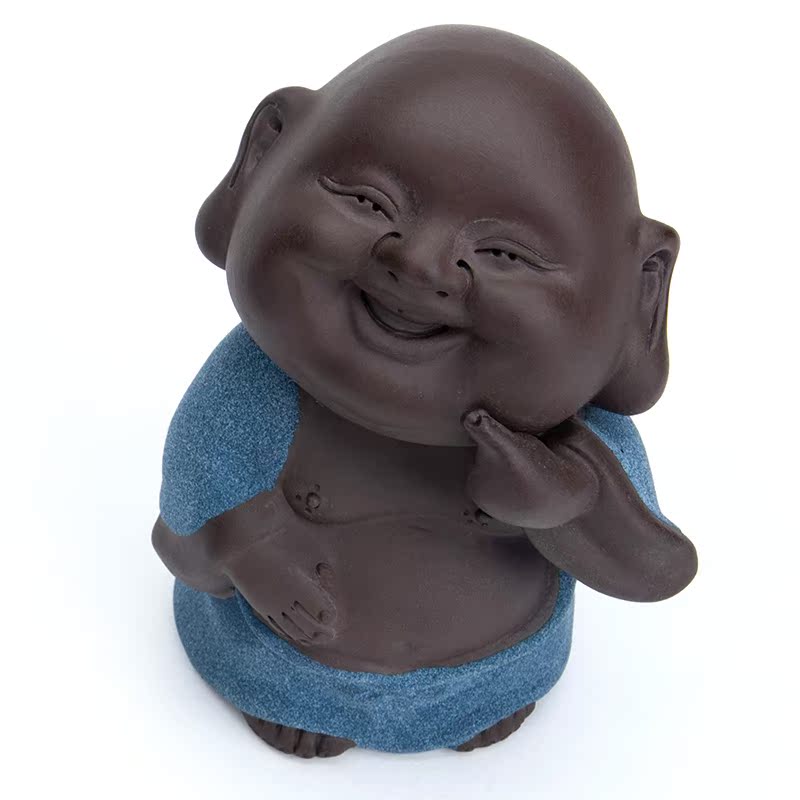 Qiao mu hip-hop Buddha tea spoil the young monk coloured pet pet purple sand tea tea tea set accessories 2047 - CLDE