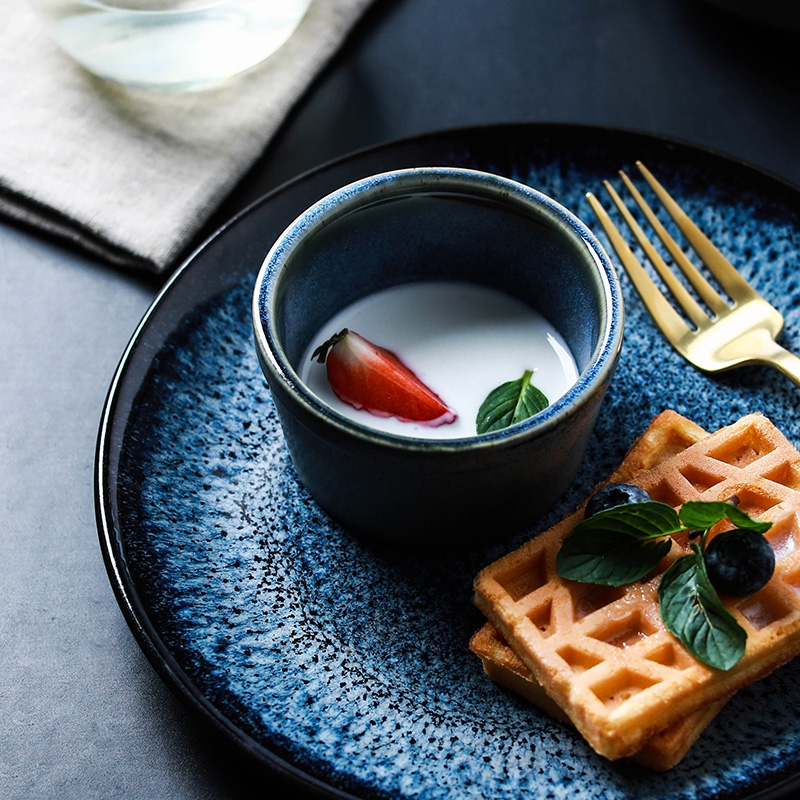 Qiao mu ou variable glaze ceramic tableware star series of household fruit salad bowl of soup bowl rainbow such as bowl of my ears