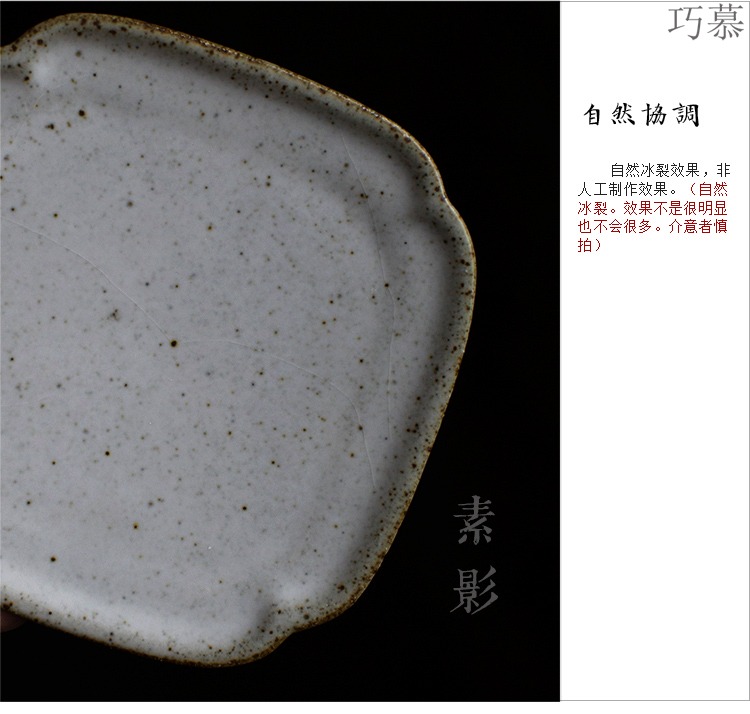 Longed for coarse pottery cup mat gold by hand to restore ancient ways opportunely circular cup as antiskid insulated pad kung fu tea accessories