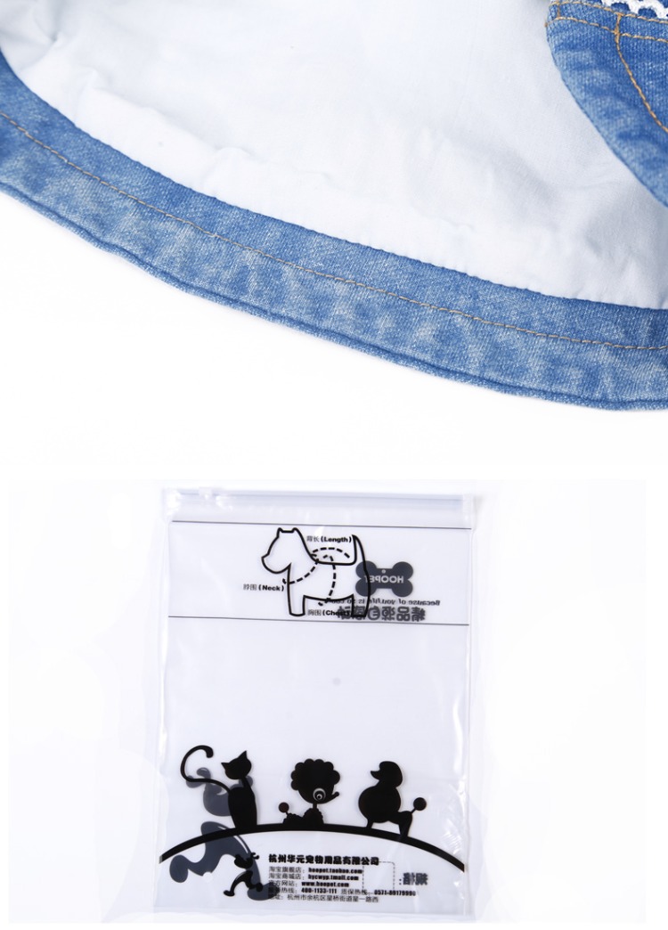 Puppy dog ​​quần áo nơ lớn denim dây đeo váy Teddy Bomei mùa hè váy váy con chó nhỏ quần áo thú cưng - Quần áo & phụ kiện thú cưng 	áo dành cho chó lớn