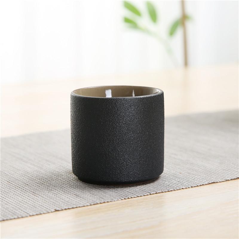 Qiao mu ceramic temperature wine pot black he its drank wine suits for coarse pottery wine glass with points a small handleless wine cup small household porcelain