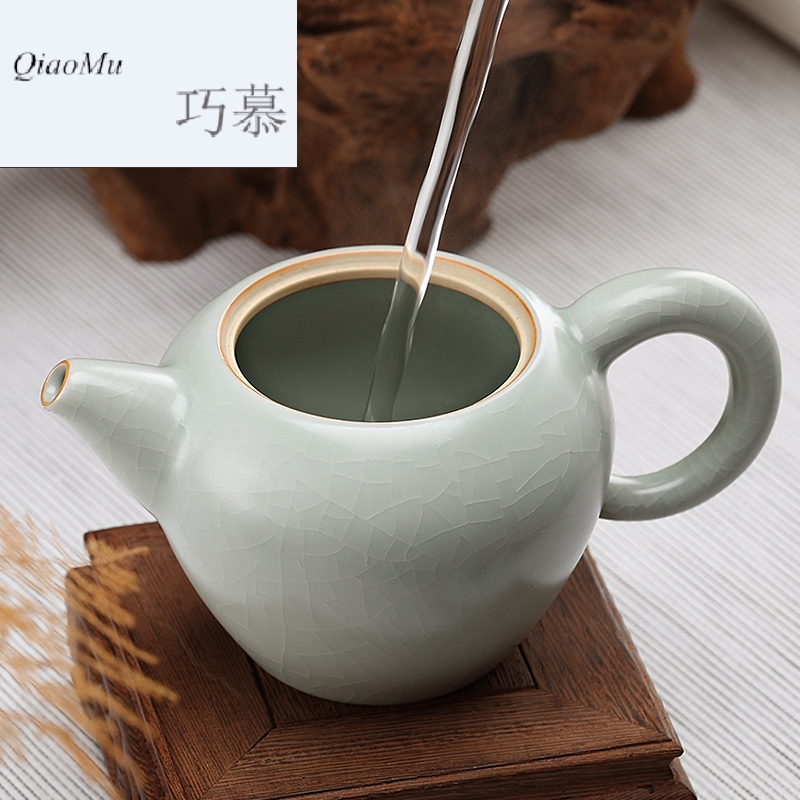 Qiao mu Taiwan FengZi your up little teapot teacup household ceramic tea set sea kung fu tea set filter the teapot