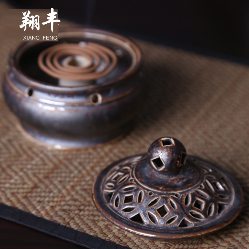Qiao mu ceramic incense buner head of smoked incense buner lie censer aloes joss stick incense coil all has Buddha incense