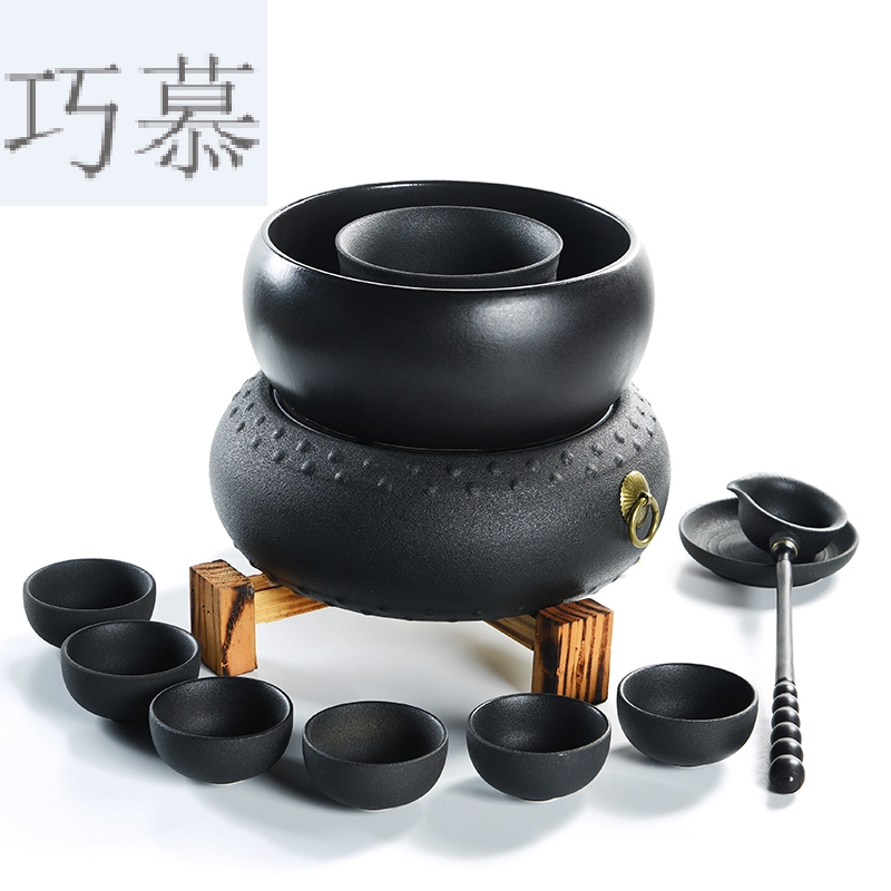 Qiao longed for black and white pu 'er tea boiled tea exchanger with the ceramics ancient tea set TaoLu home burn boiling kettle electric electricity