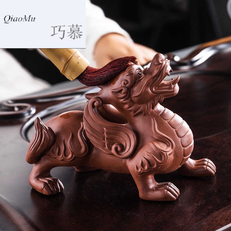 Longed for home opportunely violet arenaceous lucky the mythical wild animal and large tea pet home furnishing articles office table household adornment tea play ground