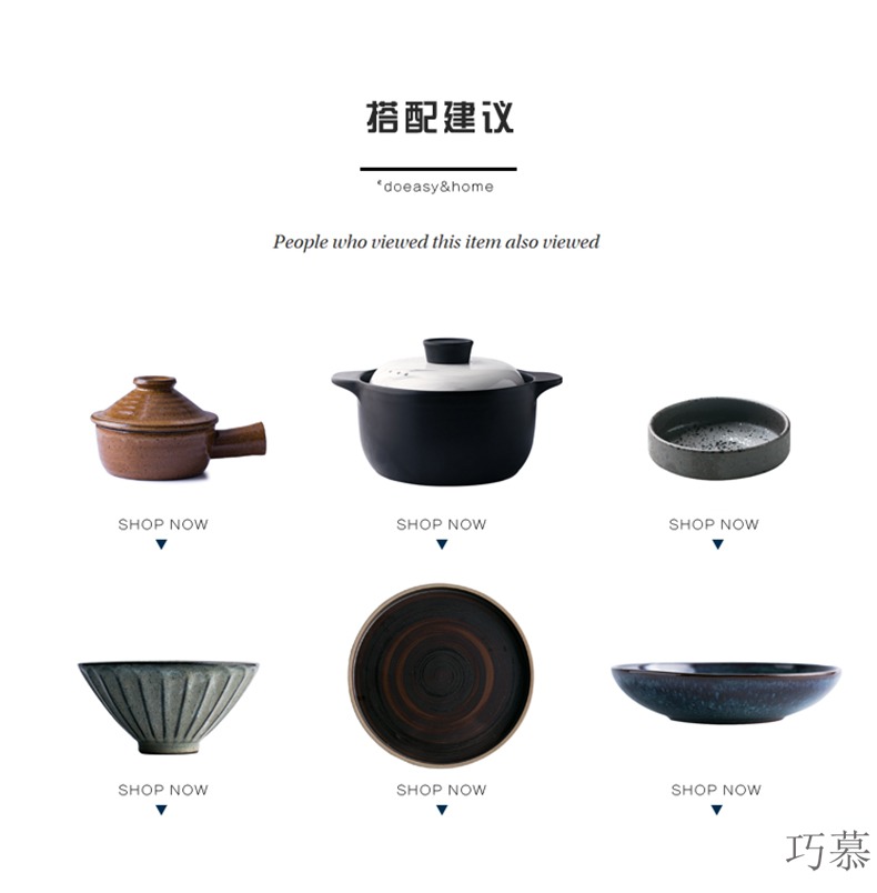 Qiao mu Japanese law casseroles, high temperature resistant ceramic pottery small saucepan soup pot stew pot of porridge pot soup pot nonstick skillet for breakfast