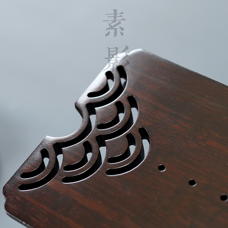 Qiao mu bamboo dry mercifully pot bearing coarse pottery small square pot doesn good pot of tea tray was mini storage bearing restoring ancient ways