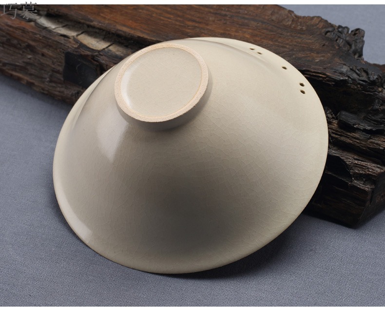 Qiao mu jingdezhen plant ash glaze on kung fu tea set TaoMingTang manual white clay pot saucer dry mercifully machine