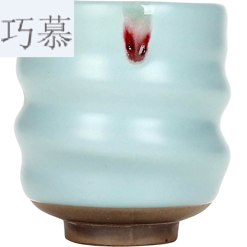 Qiao mu imitation song dynasty style typeface your porcelain tea cups kung fu tea set sample tea cup to open the slice your up product keller cup perfectly playable cup host