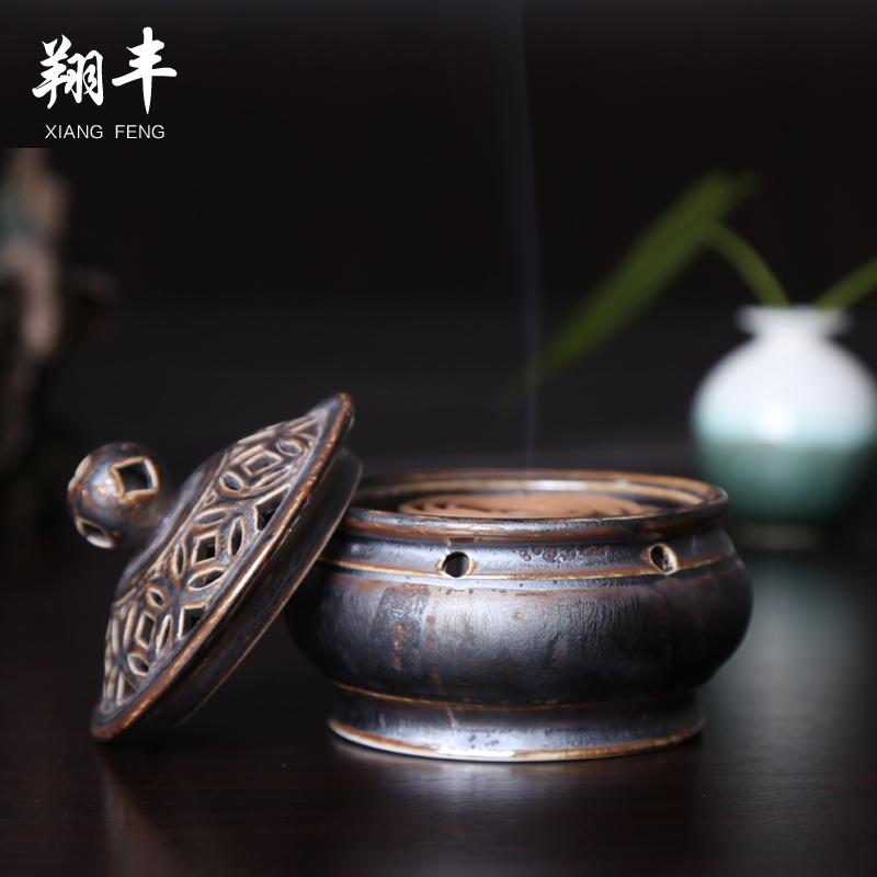 Qiao mu ceramic incense buner head of smoked incense buner lie censer aloes joss stick incense coil all has Buddha incense