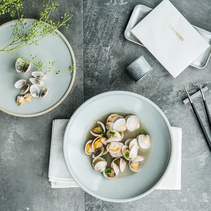 Qiao mu DY dish dish dish household shire original glaze shallow expressions using basin creative ceramic tableware large fish noodles soup bowl