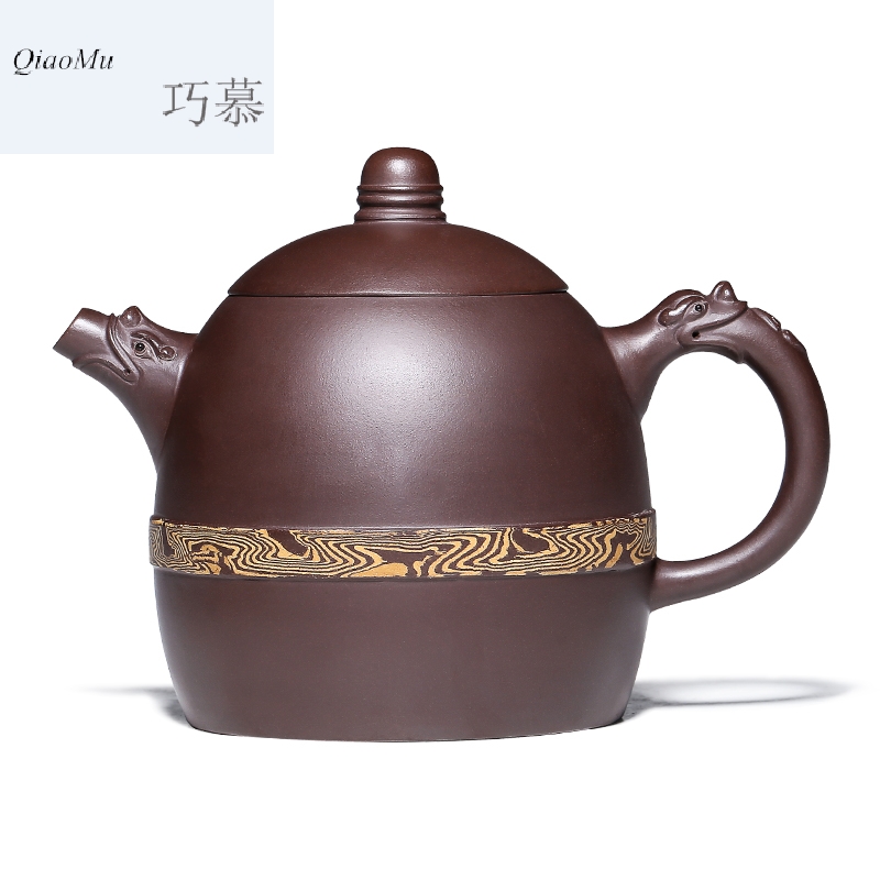 Qiao mu HM famous yixing it pure manual undressed ore teapot tea authentic twisted mud household kung fu tea