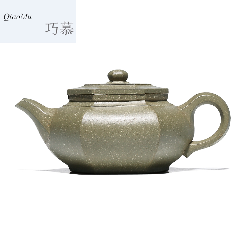 Qiao mu HM yixing masters are it six - party exquisite pure manual undressed ore chlorite pot teapot tea set