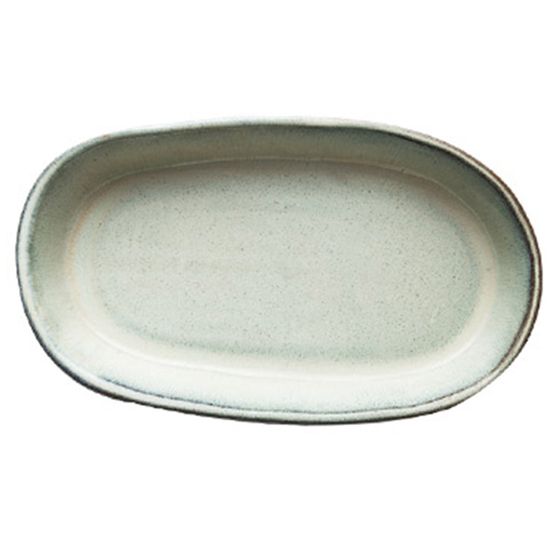 Qiao mu DY western - style food 10 inch flat home creative European ceramic plate oval fruit plate baking pan