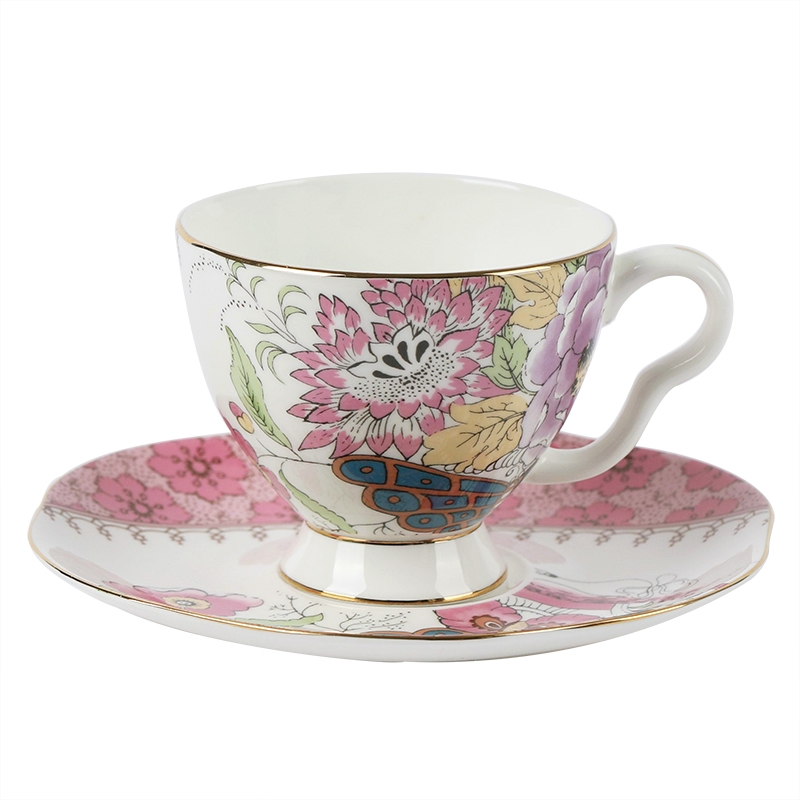 Qiao mu points ou ceramic English afternoon tea sets of ipads China coffee cups and saucers rural retro black tea cup