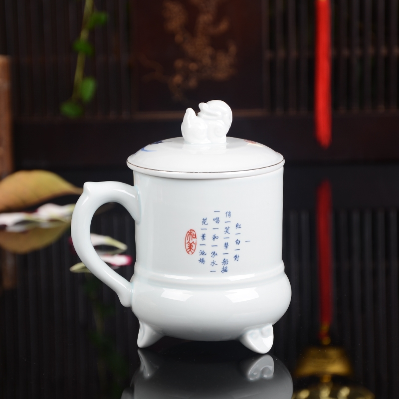 Qiao mu tao ceramic ipads China cups water bottle with filter cups with cover working meeting of leisure CPU